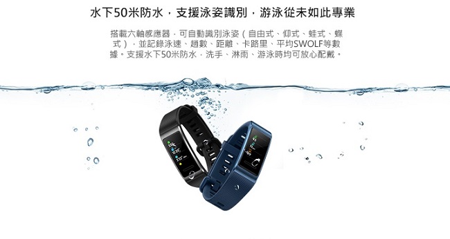 HUAWEI華為 Band 3 Pro 運動手環(藍)