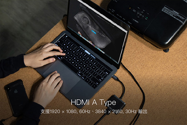 HOMI 4in1 Hub-C 快速充電傳輸集線器