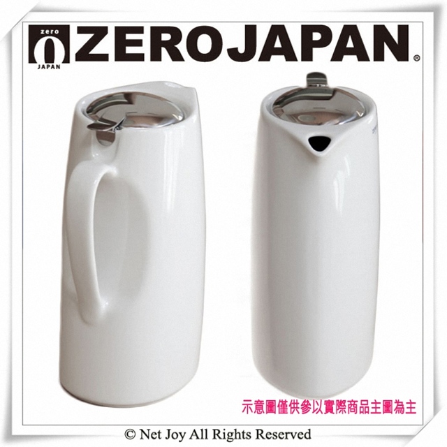 ZERO JAPAN時尚冷熱陶瓷壺(白)1200cc