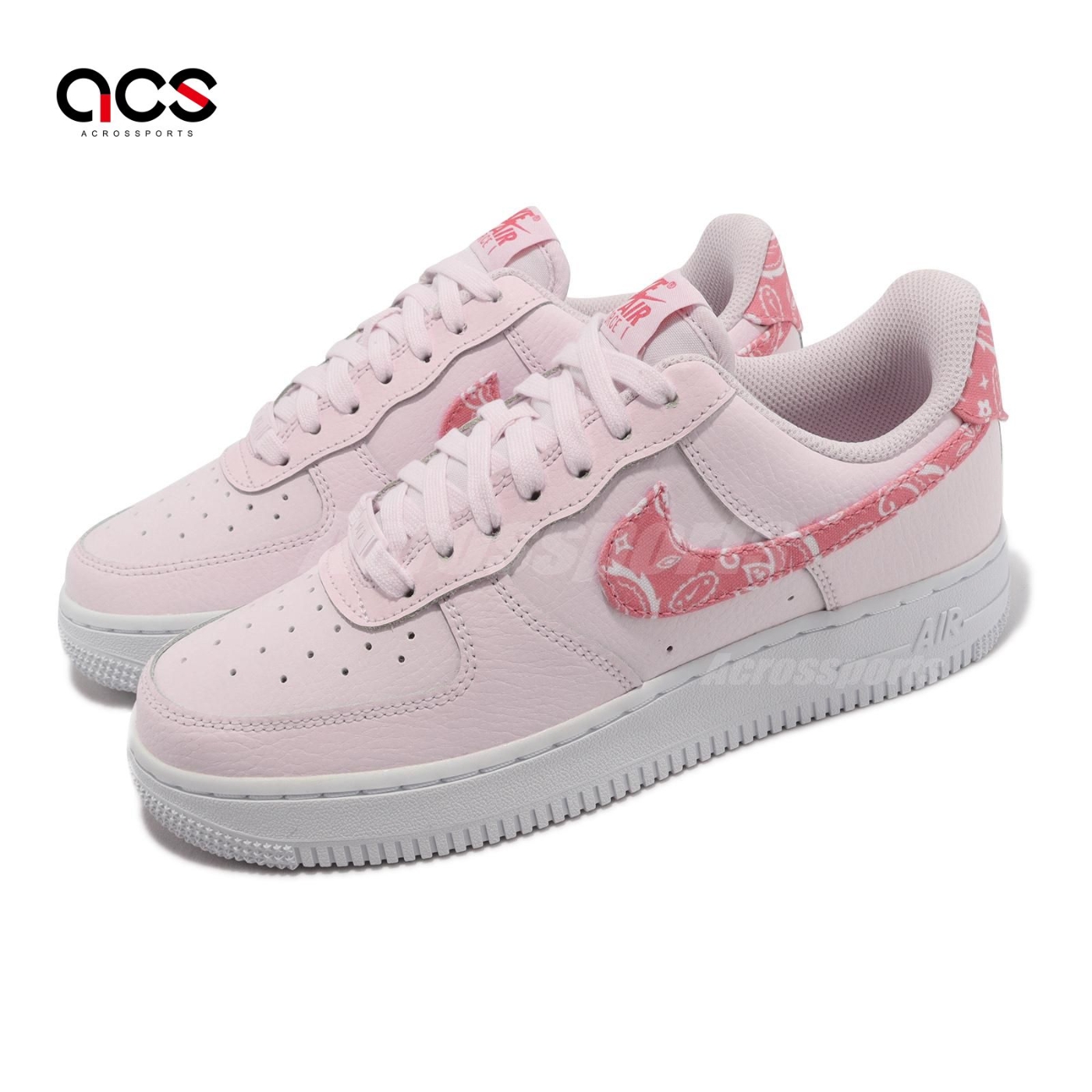 Nike Wmns Air Force 1 07 女鞋男鞋粉紅AF1 變形蟲腰果花Paisley