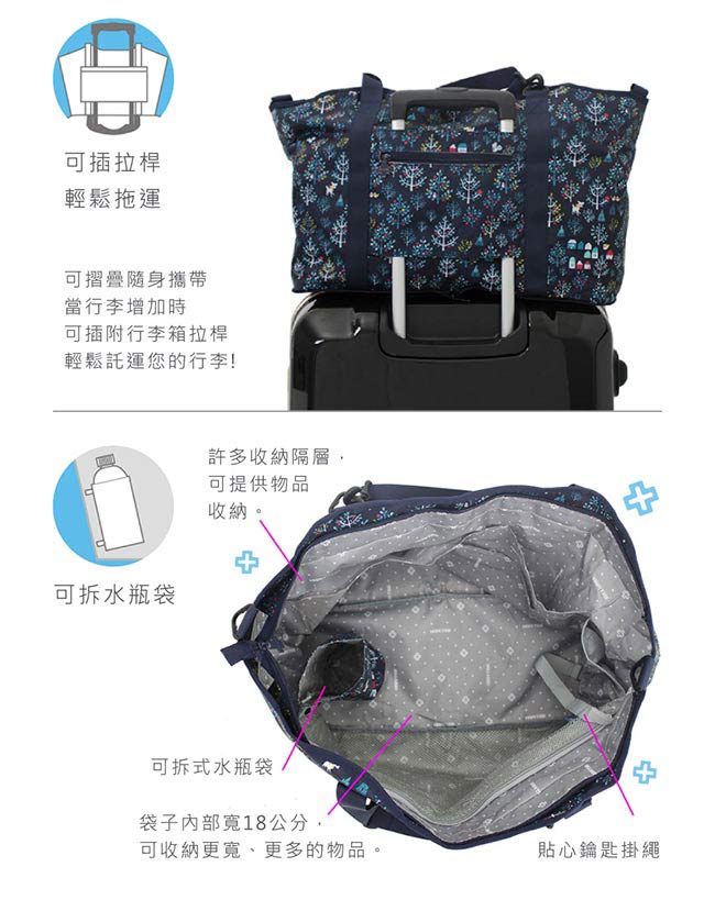 日本HAPI+TAS 摺疊時尚媽媽包 尿布袋