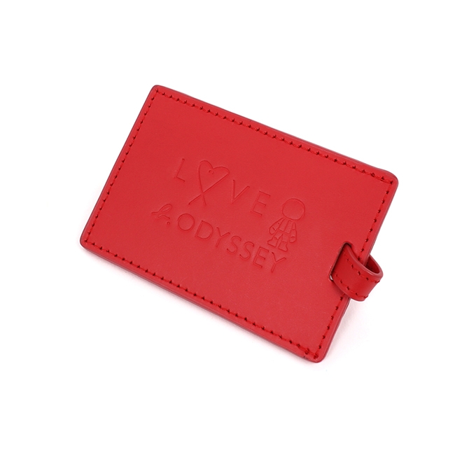 agnes b. 行李吊牌 / 悠遊卡夾(紅)