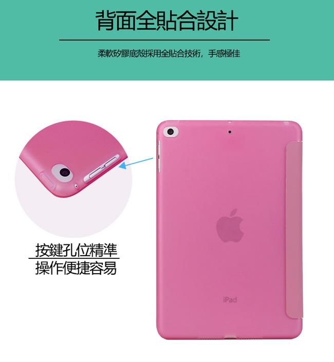 Apple蘋果iPad mini 7.9吋2019版高質感多折TPU軟殼保護皮套