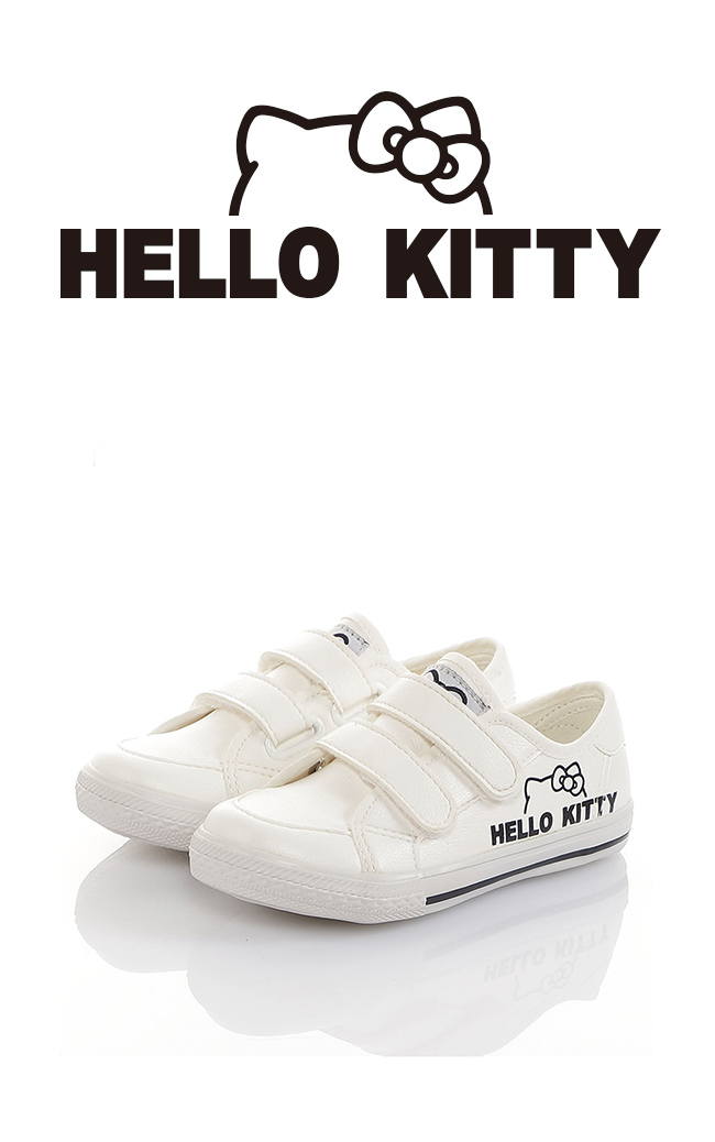 HelloKitty童鞋 輕量減壓休閒帆布鞋-白
