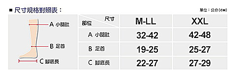 誠益 240丹超細纖維+萊卡漸進式壓力束小腿彈性襪-4雙