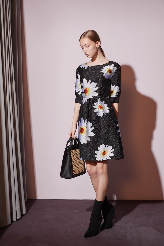 Haute Couture 高定系 精緻3D立體提花造型禮服洋裝-黑