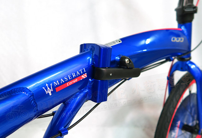 MASERATI瑪莎拉蒂 MS-AL207D 20吋鋁合金7速前碟煞/後V煞折疊單車-藍色