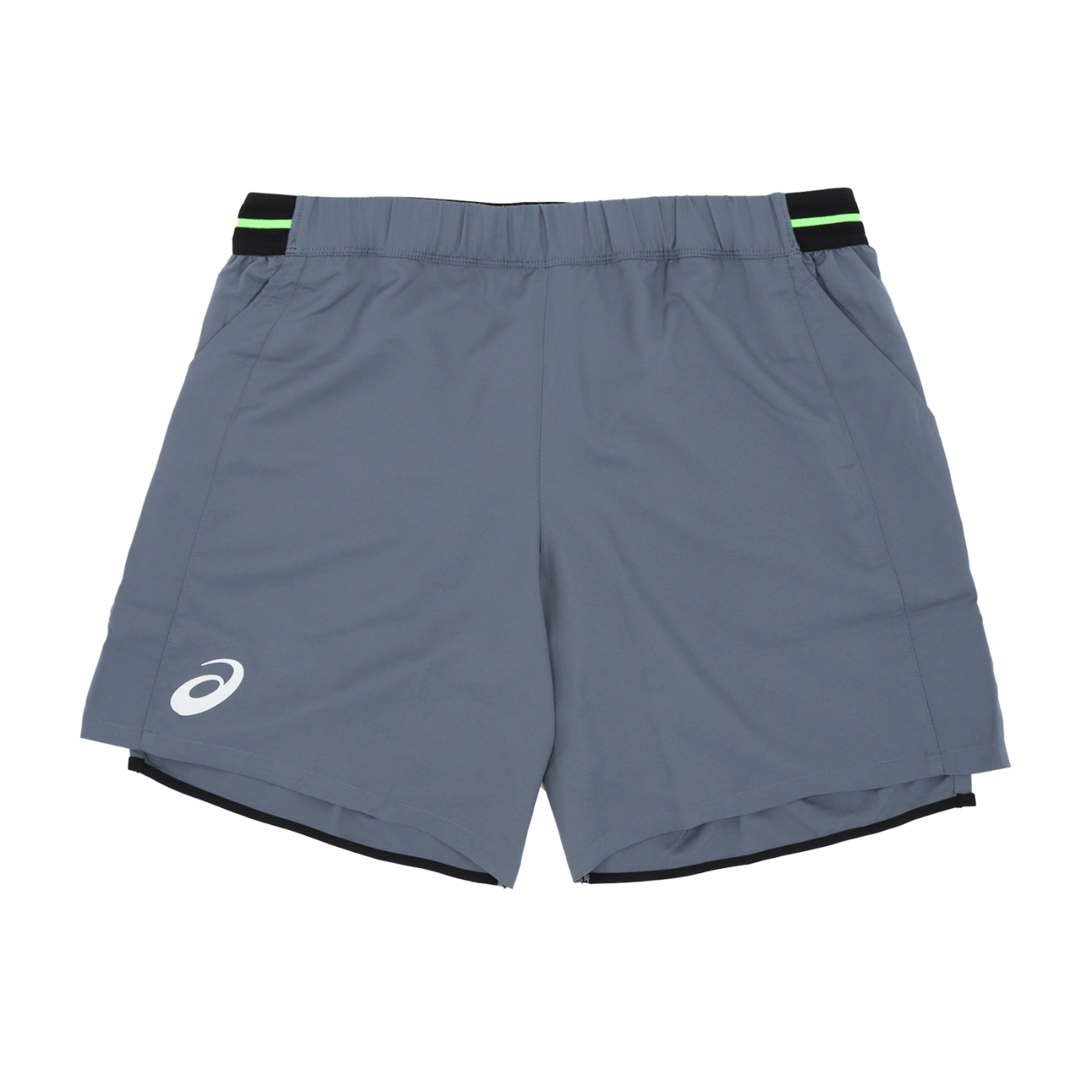 Asics 短褲Tennis Shorts 藍男款運動網球褲口袋透氣合身亞瑟士2041A247405, 其他品牌