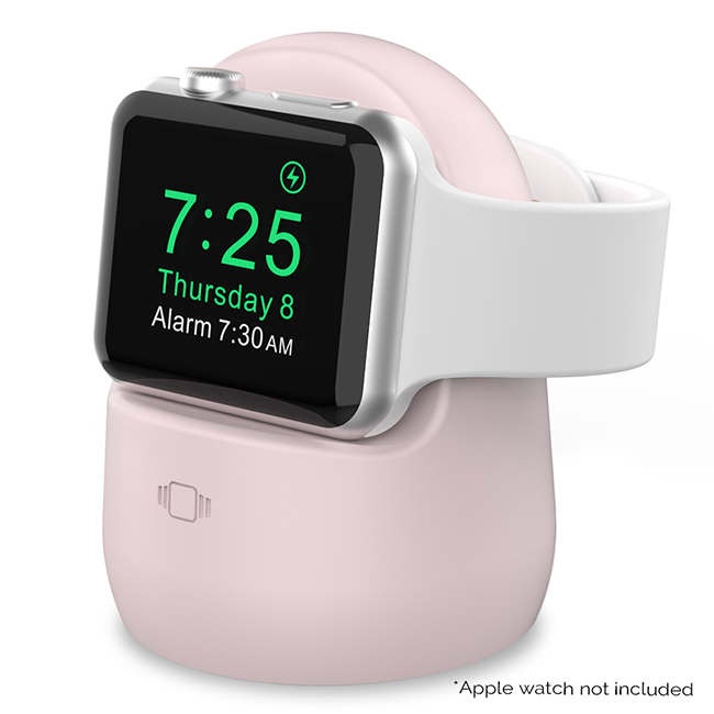 AHAStyle Apple Watch矽膠充電底座 粉色