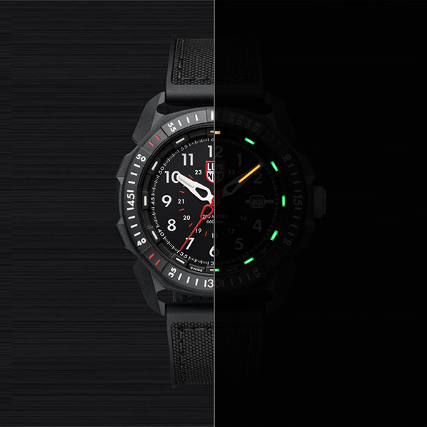 LUMINOX 雷明時 ICE-SAR Arctic 冰島搜救隊聯名腕錶 - 黑x白時標/