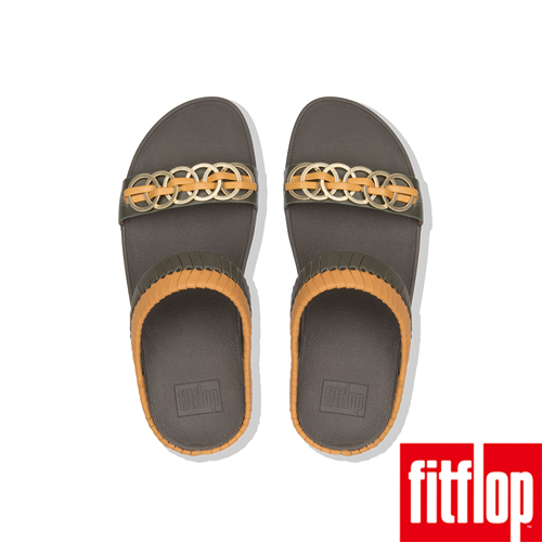 FitFlop CIRQUE雙帶涼鞋灰綠