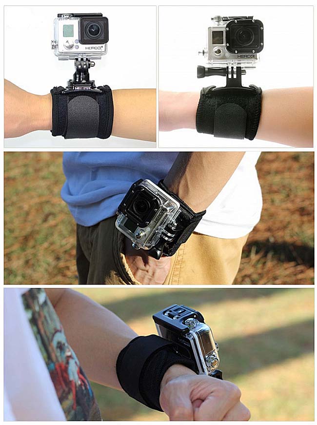TELESIN GoPro 和 運動相機專用 360度轉向 手腕帶 支架