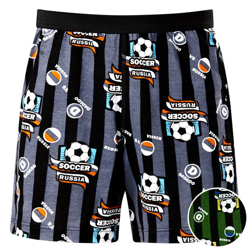 DADADO-足球盃 小童140-160印花平口內褲(綠)