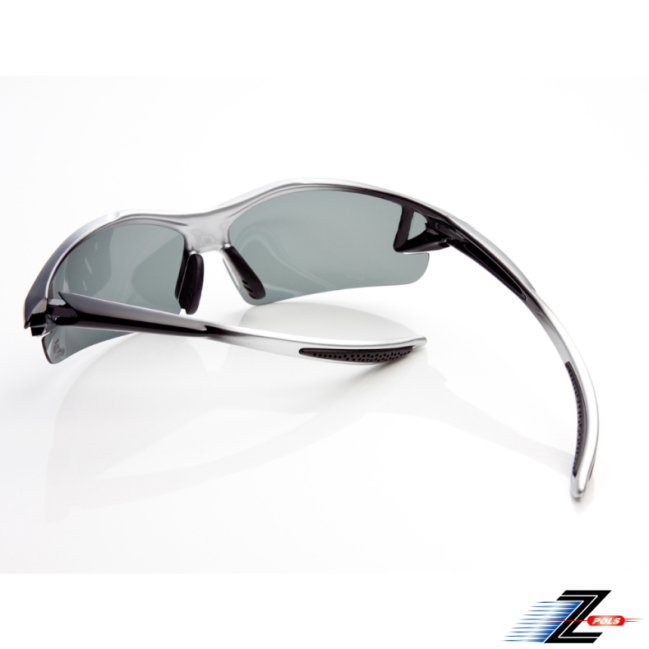 【Z-POLS】極緻巔峰銀黑漸層帥氣設計 搭載Polarized偏光運動太陽眼鏡