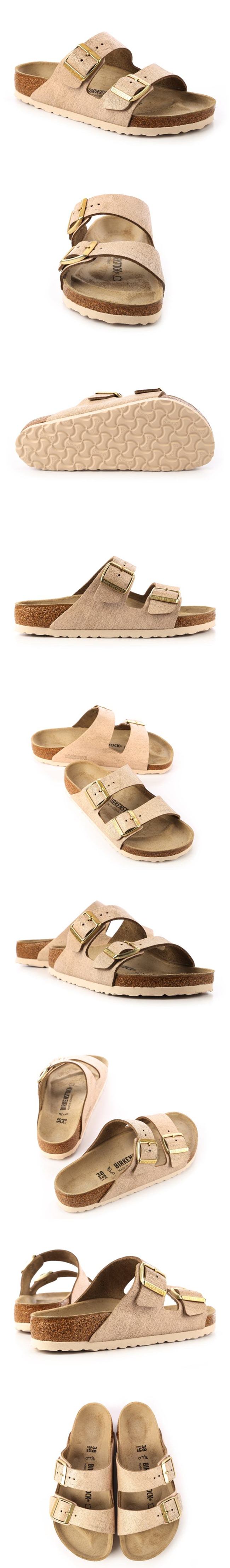 勃肯BIRKENSTOCK 1008799ARIZONA經典二條拖鞋(玫瑰沙金)