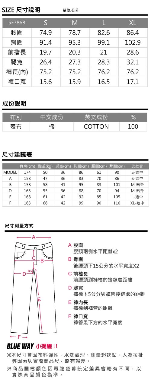 ETBOITE 箱子ET Amour 短髮娃直筒褲(淺藍)