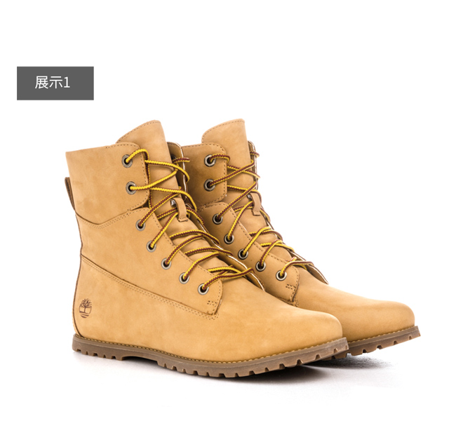 Timberland 女款小麥黃絨面革Joslin高筒休閒靴