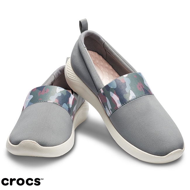 Crocs 卡駱馳 (女鞋) 女士LiteRide圖紋便鞋 205374-0E9