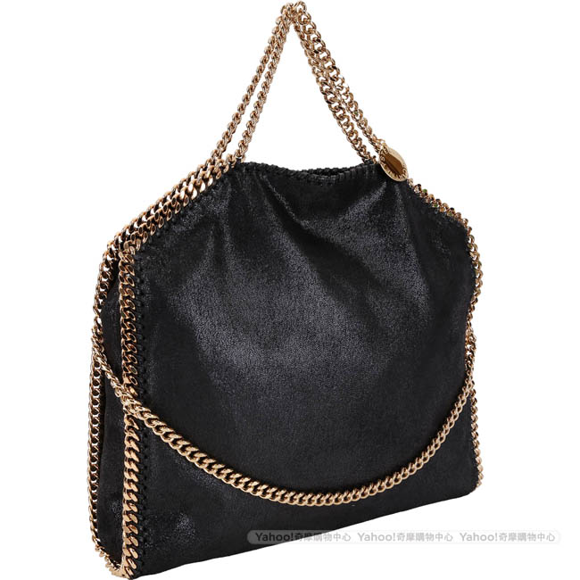 Stella McCartney Falabella Shaggy 金鍊帶兩用包(黑色)