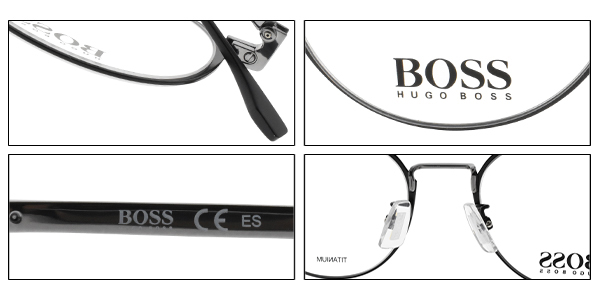 HUGO BOSS眼鏡 雅痞圓框款/黑-槍 #HB1068F O6W
