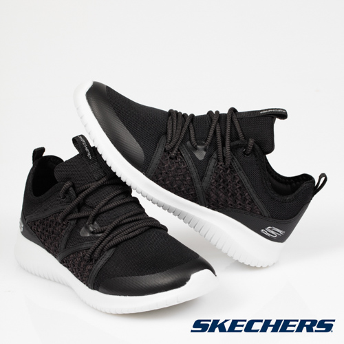 SKECHERS (女) 時尚休閒系列ULTRA FLEX - 13096BKW