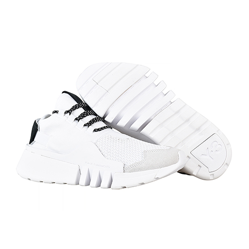 adidas Y-3 AYERO 印花LOGO不織布運動鞋(白/男)