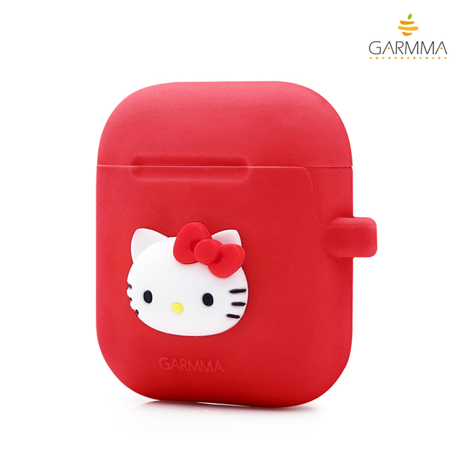 GARMMA Hello Kitty AirPods 藍芽耳機盒保護套 紅