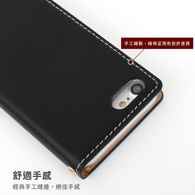 DesignSkin iPhone 8/7 義式精品真皮手機側掀皮套