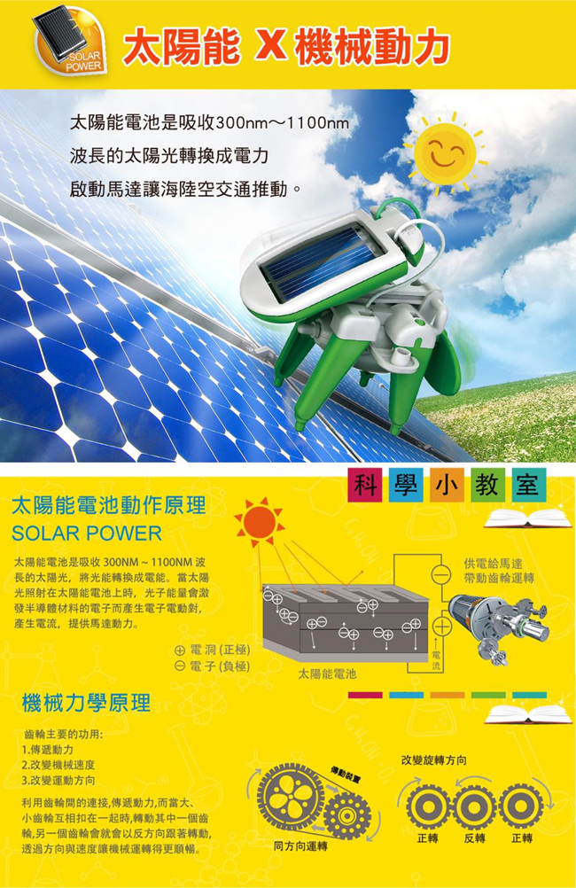 ProsKit 寶工科學玩具 GE-610 太陽能教育組