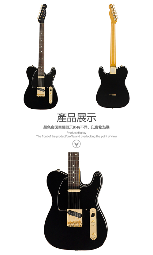 Fender Traditional 60s Tele 電吉他 黑身金配件款