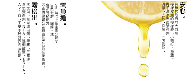 清淨海 檸檬系列環保洗碗精補充包 450g(箱購6入組)