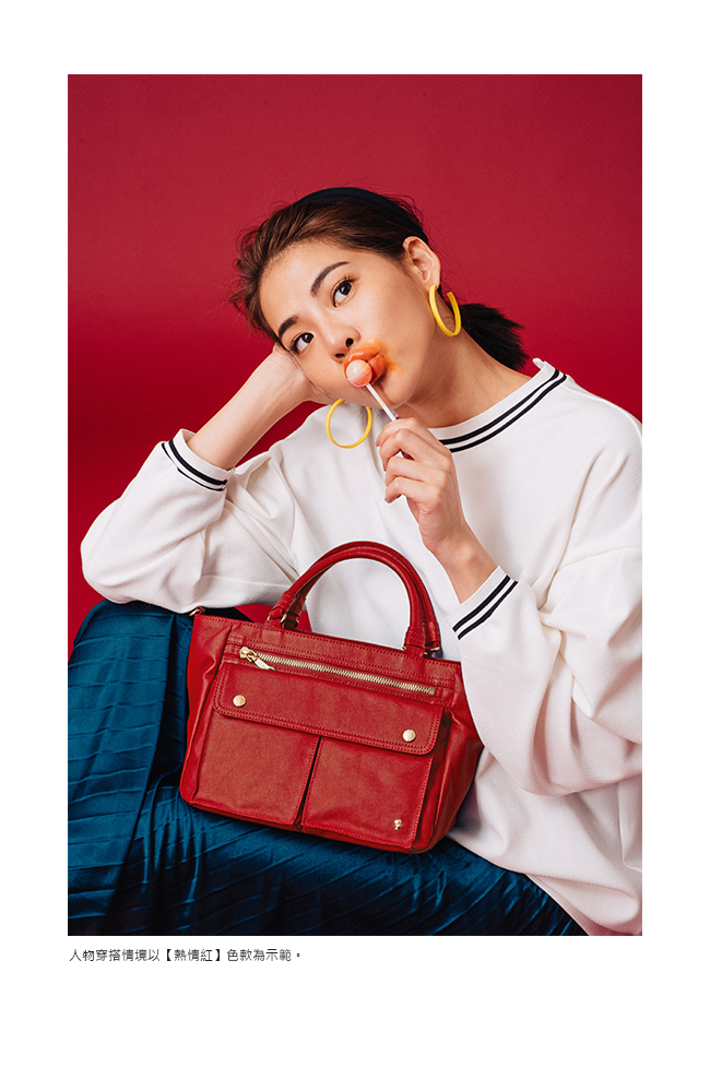 PORTER - 輕甜繽紛SPIRIT中型兩用復古托特包 - 粉蠟黃(銀)