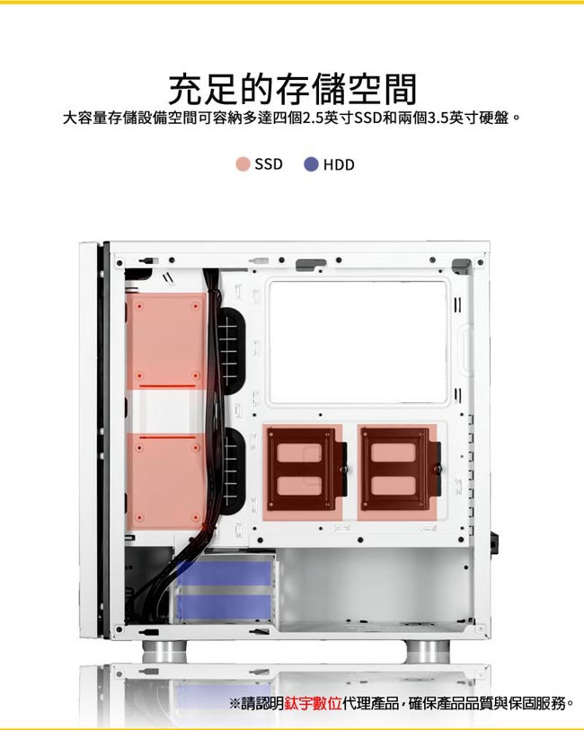 【CORSAIR海盜船】Carbide SPEC-06 鋼化玻璃中塔式機殼-白