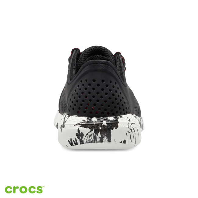 Crocs 卡駱馳 (女鞋) LiteRide古典印花繫帶鞋 205867-066