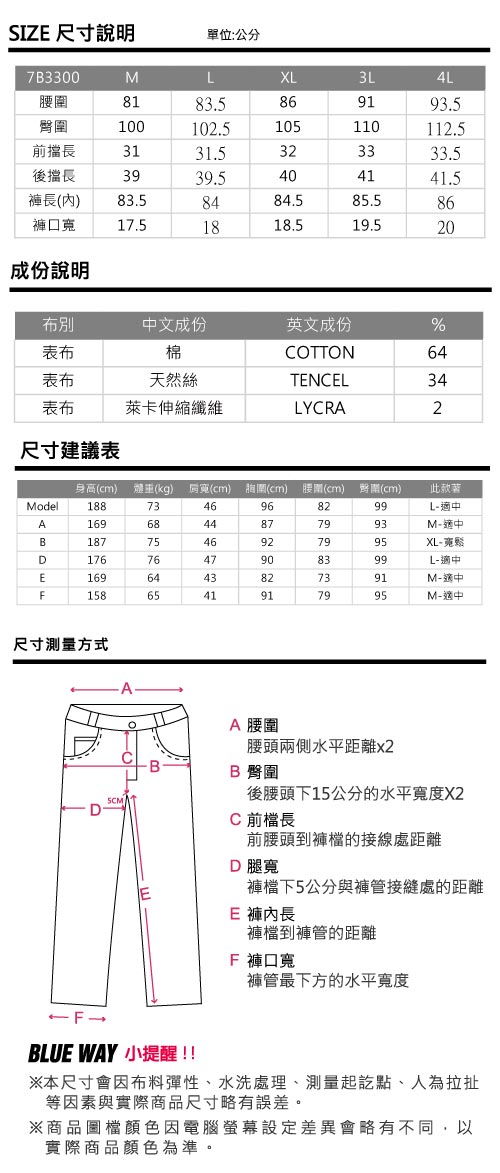 鬼洗 BLUE WAY 新機能系-波浪袋花中腰直筒褲(原生藍)