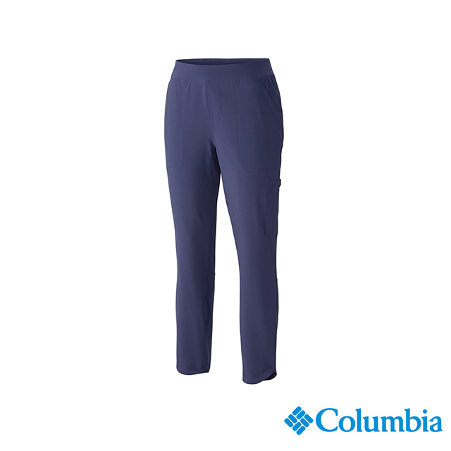 Columbia 哥倫比亞 女款-UPF50 防潑長褲-深藍 UAL11340NY