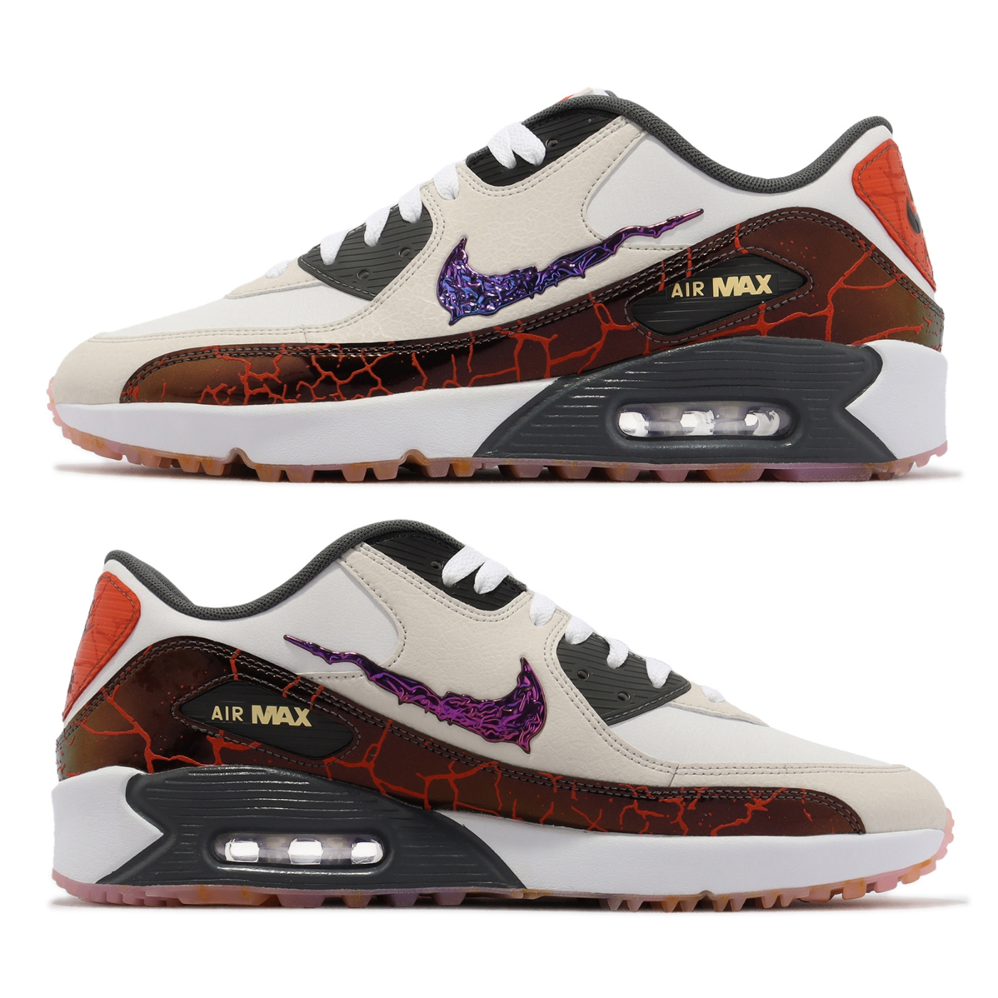 Nike 高爾夫球鞋Air Max 90 G NRG Desert Camo 男鞋白金緩震高球FB5038