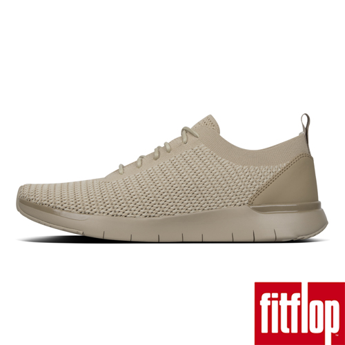 FitFlop FLEXKNIT LACE-UP SNEAKERS-淺礫色