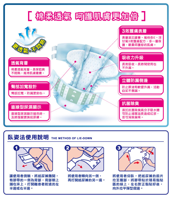 【 YAHOO購物 x育成基金會 】包大人棉柔透氣黏貼型成人紙尿褲-L-XL 13片/包