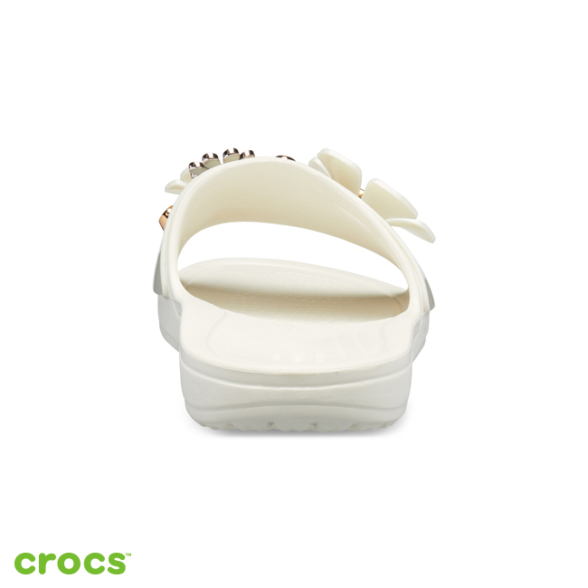 Crocs 卡駱馳 (女鞋) 思瓏金屬花朵涼拖-205609-905