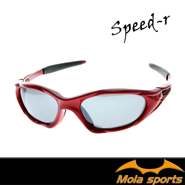 MOLASPORTS摩拉兒童運動太陽眼鏡 青少年可戴(8-12)紅色 自行車 跑步 棒球