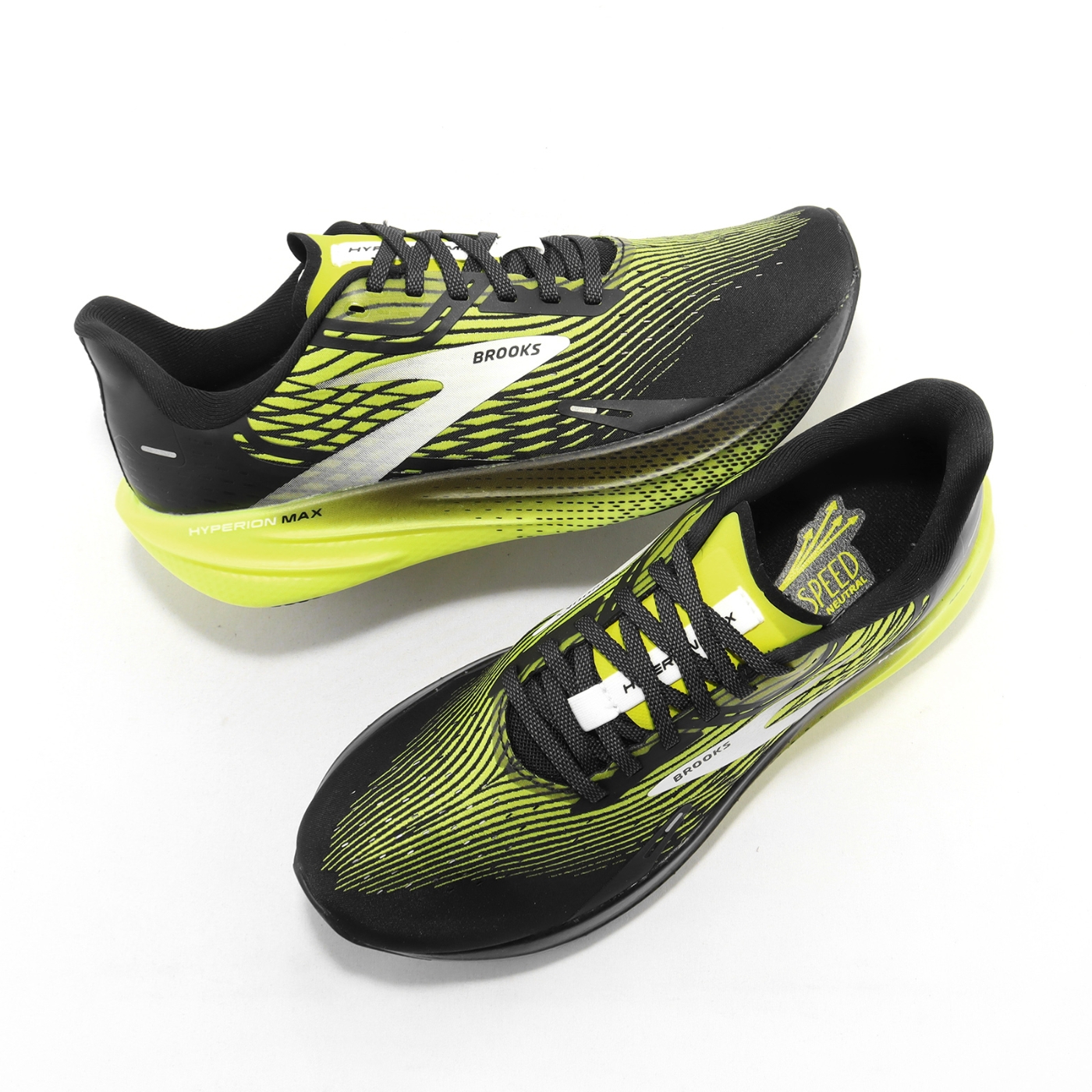 Brooks 競速跑鞋Hyperion Max 男鞋黑黃厚底反光太陽神回彈運動鞋