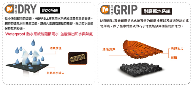 MERRELL CHAMELEON 7 WP 登山防水童鞋-棕(260337)