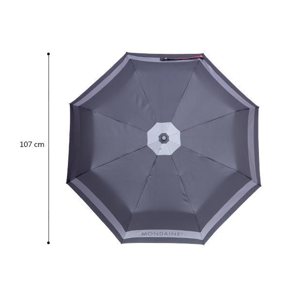 MONDAINE 瑞士國鐵晴雨兩用自動傘-深灰