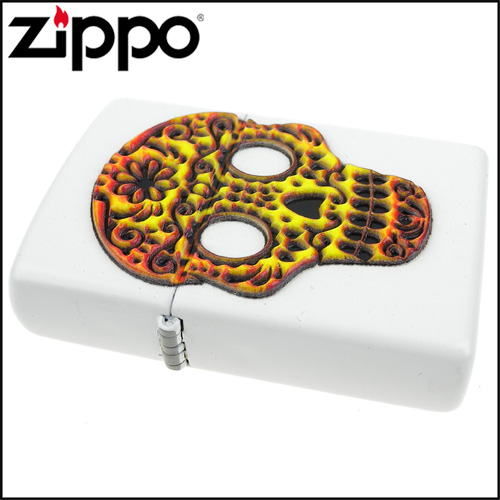 ZIPPO 美系~Sugar Skull-亡靈節糖骷髏立體圖案打火機