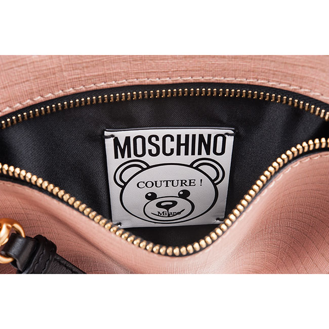 MOSCHINO 可愛瓦楞熊熊手拿包