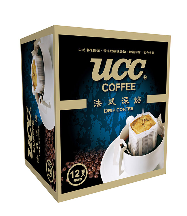 UCC 法式深焙濾掛式咖啡12入x9盒組