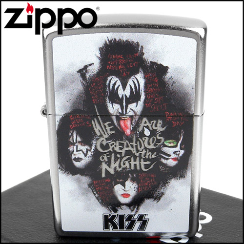 ZIPPO 美系~KISS 重金屬搖滾樂團主題設計打火機