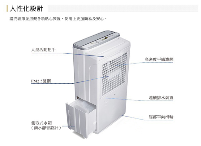 HITACHI日立 6L 1級LED面板清淨除濕機 RD-12FQ 閃亮銀