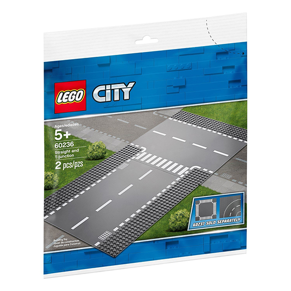 【LEGO樂高】城市系列 60236 直線道和 T 形路口